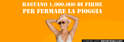 Fermiamo la pioggia! Nasce il gruppo facebook e lancia la petizione...