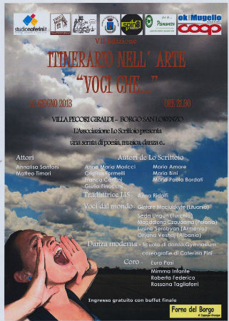 Borgo. Giovedì poesia, musica e danza a Villa Pecori