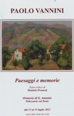Personale di Paolo Vannini a Palazzuolo sul Senio