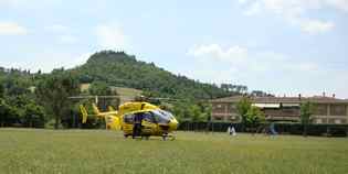 San Piero. Colto da malore, il Pegaso atterra in paese