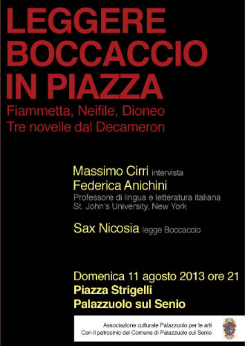 Palazzuolo. Leggere Boccaccio in Piazza...