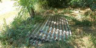 Luco. Arpat scopre tre cataste di eternit abbandonate e deteriorate...