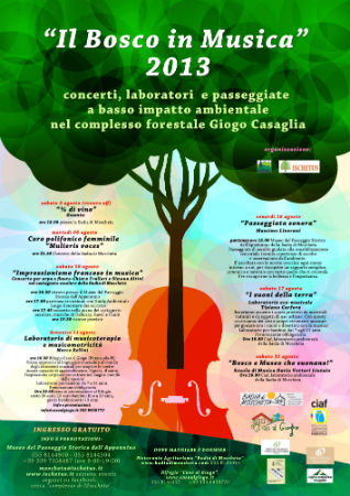 Il bosco in musica 2013. Tutti i concerti tra Moscheta e l'Appennino