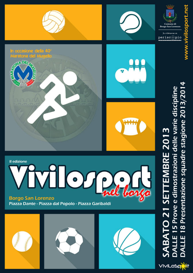 Sabato 21 'Vivilosport nel Borgo'. Stand e discipline in mostra in centro