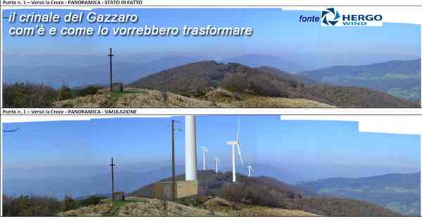 Eolico sul Monte Gazzaro. Stasera (venerdì) cena del comitato a Sant'Agata. Info..