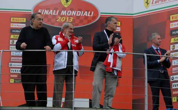 Mugello. Sergio Marchionne in autodromo per le Finali Ferrari