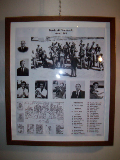 Firenzuola. Mostra alla Rocca sulla vecchia banda musicale.