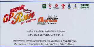 Presentazione della Mugello GP Run. Appuntamento lunedì