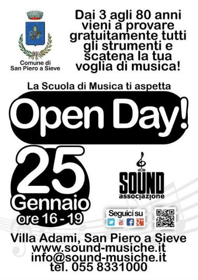 Open day della scuola di musica San Piero a Sieve. Info...
