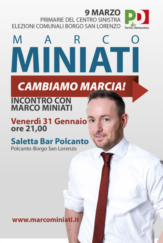 Inizia la campagna elettorale di Marco Miniati. Partiamo dalle frazioni.