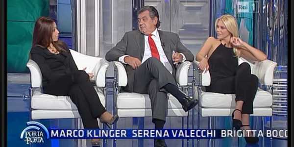 Serena Valecchi, giornalista borghigiana, ospite in Tv a 'Porta a Porta'