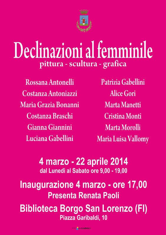 Borgo. 'Declinazione al femminile', mostra in biblioteca.