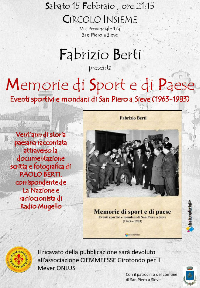 San Piero. Memorie di Sport e di Paese. Info e orari...