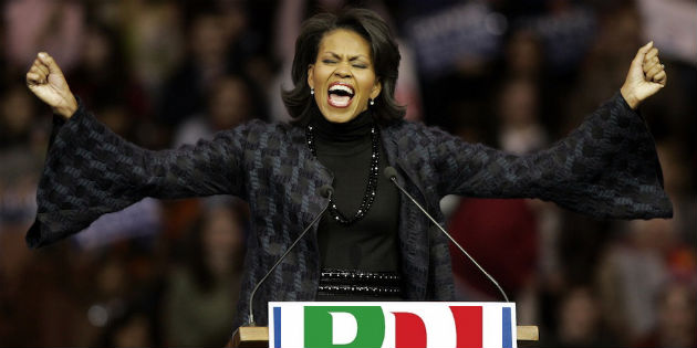 Vaglia. Michelle Obama 'sostiene' una candidata, video