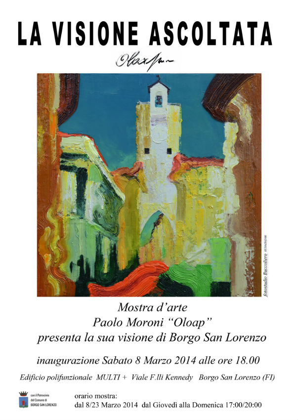 'Visione ascoltata' Paolo Moroni “olaop” espone al Multi+.