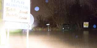 Borgo. La Sieve esonda, parte di Sagginale allagata