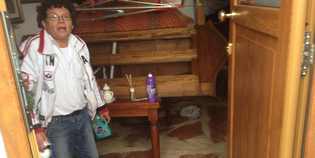 Sagginale. L'acqua si ritira, gli abitanti contano i danni. Le foto...