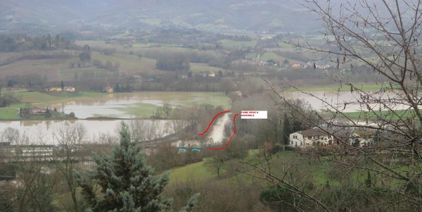 Sagginale allagata e Bilancino. Il sindaco chiede spiegazioni