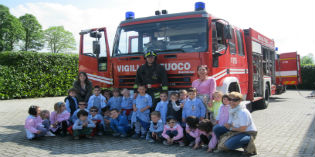 Borgo. I bambini dell’asilo di Vicchio “pompieri” per un giorno