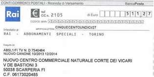 Associazione 'evade' il canone Tv. Ma non ha sede nè Tv...