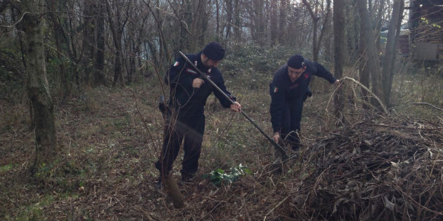 Ponzalla. Trovate bombe, artificieri in azione