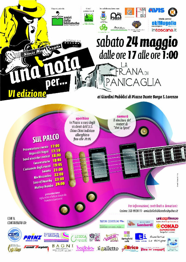 Una Nota Per... Panicaglia. Tutto pronto per sabato 24, info...