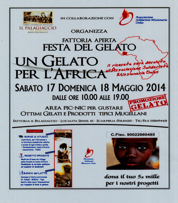 Dal Mugello un gelato per l’Africa. Info...