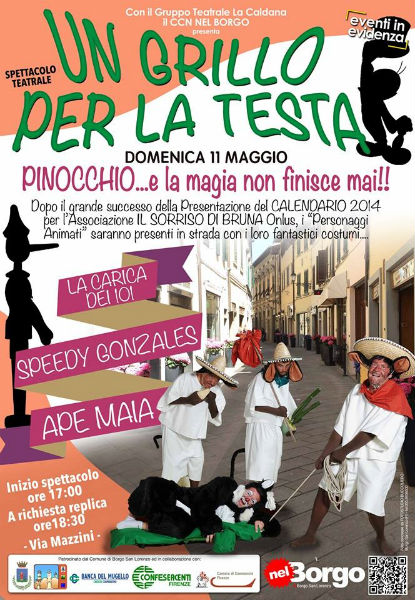 Borgo. I personaggi (ed i costumi) de La Caldana in centro. Info...