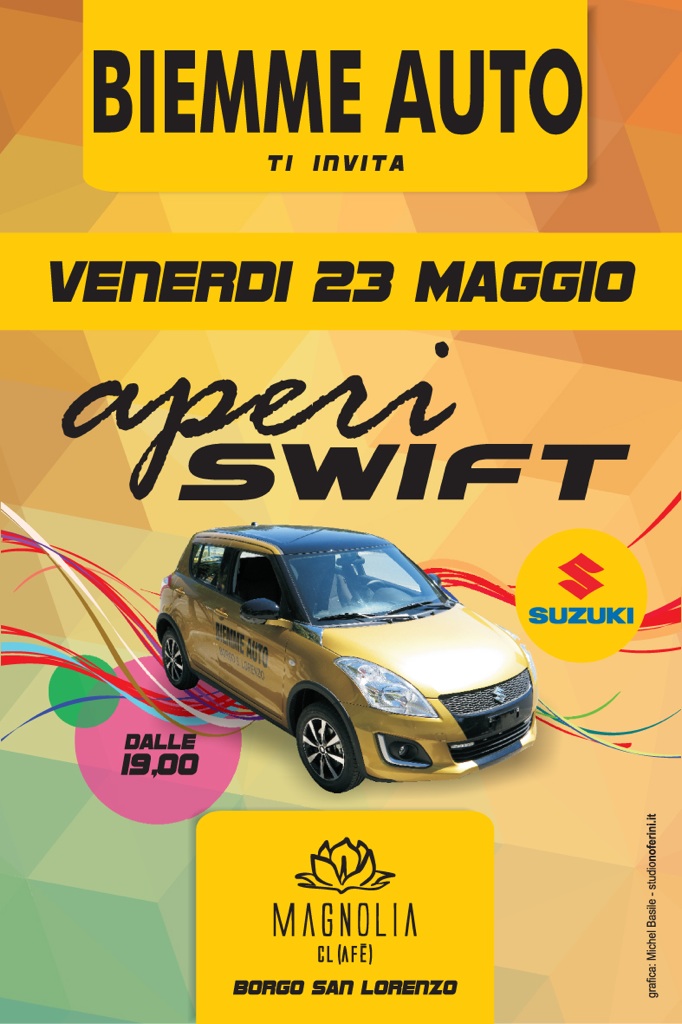 Aperiswift al Magnolia Clafe a Borgo.