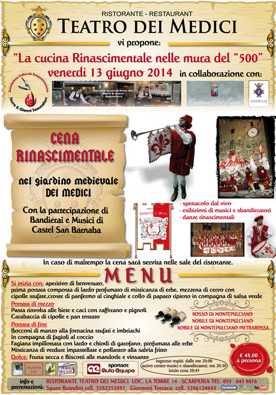 Il Giardino dei Medici a Scarperia riapre per un evento dal sapore rinascimentale.