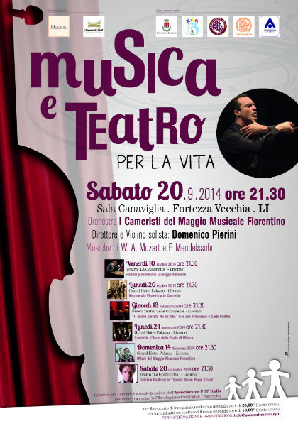 Musica e teatro per la vita a Livorno