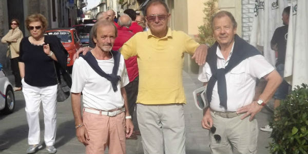 I tre Renzo Giovannini a Borgo. Foto...