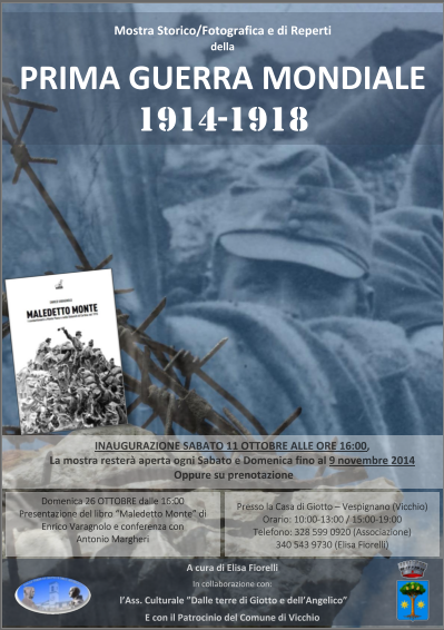 Vicchio. Mostra fotografica sulla prima guerra Mondiale.