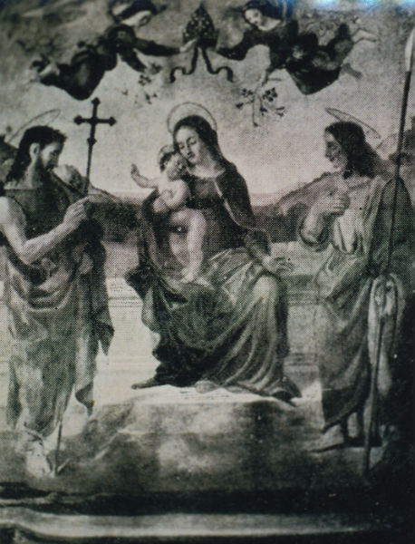 La tavola ritrovata collocata nella Pieve di San Lorenzo