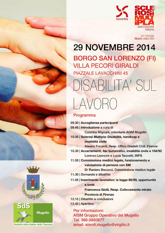 Borgo. Incontro sulla disabilità al lavoro... Info e programma