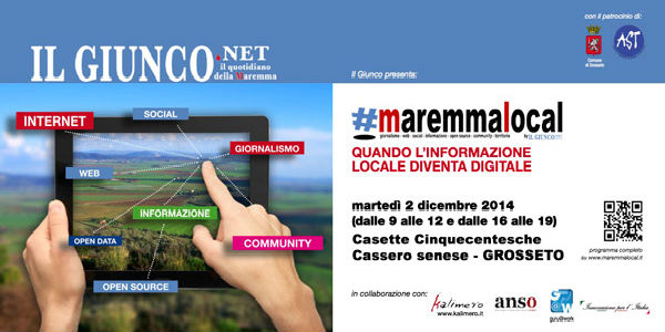 #maremmalocal. Il 2 dicembre l’informazione locale diventa digitale”