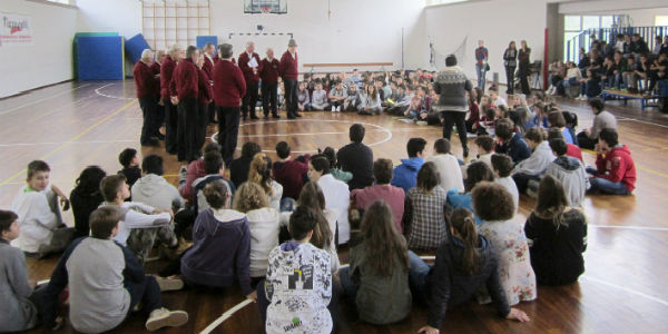 Concerto degli Alpini alla scuola media