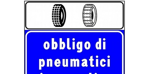 Scatta l'obbligo di gomme da neve o catene. Le strade interessate