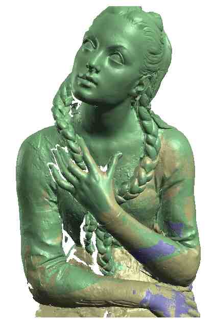 San Piero. Una scansione laser per la statua del Berti