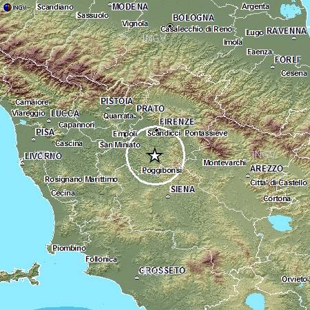 Scossa di terremoto a Firenze sud e zona Chianti