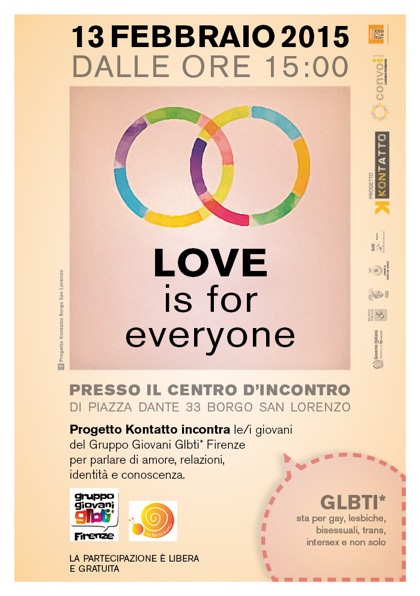 Progetto Contatto. Love is for Everyone.