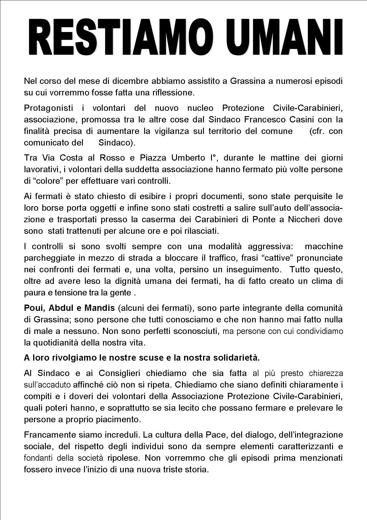 Tornano le ronde? Parliamone... di Domenica