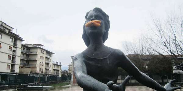 Borgo. Scherno al Monumento alla Resistenza, foto...