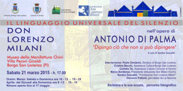 Antonio di Palma per Don Milani. Al museo Chini di Villa Pecori