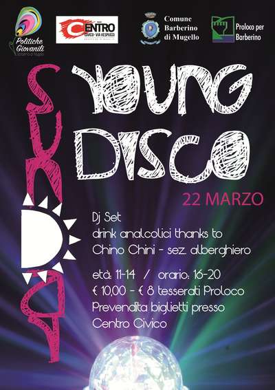 Sunday Young Disco. A Barberino la discoteca di e per i giovanissimi
