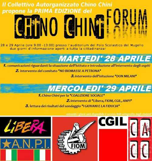 Chino Chini Forum. Due giorni di informazione