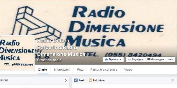 Radio Ombra Barberino. Nasce pagina Facebook