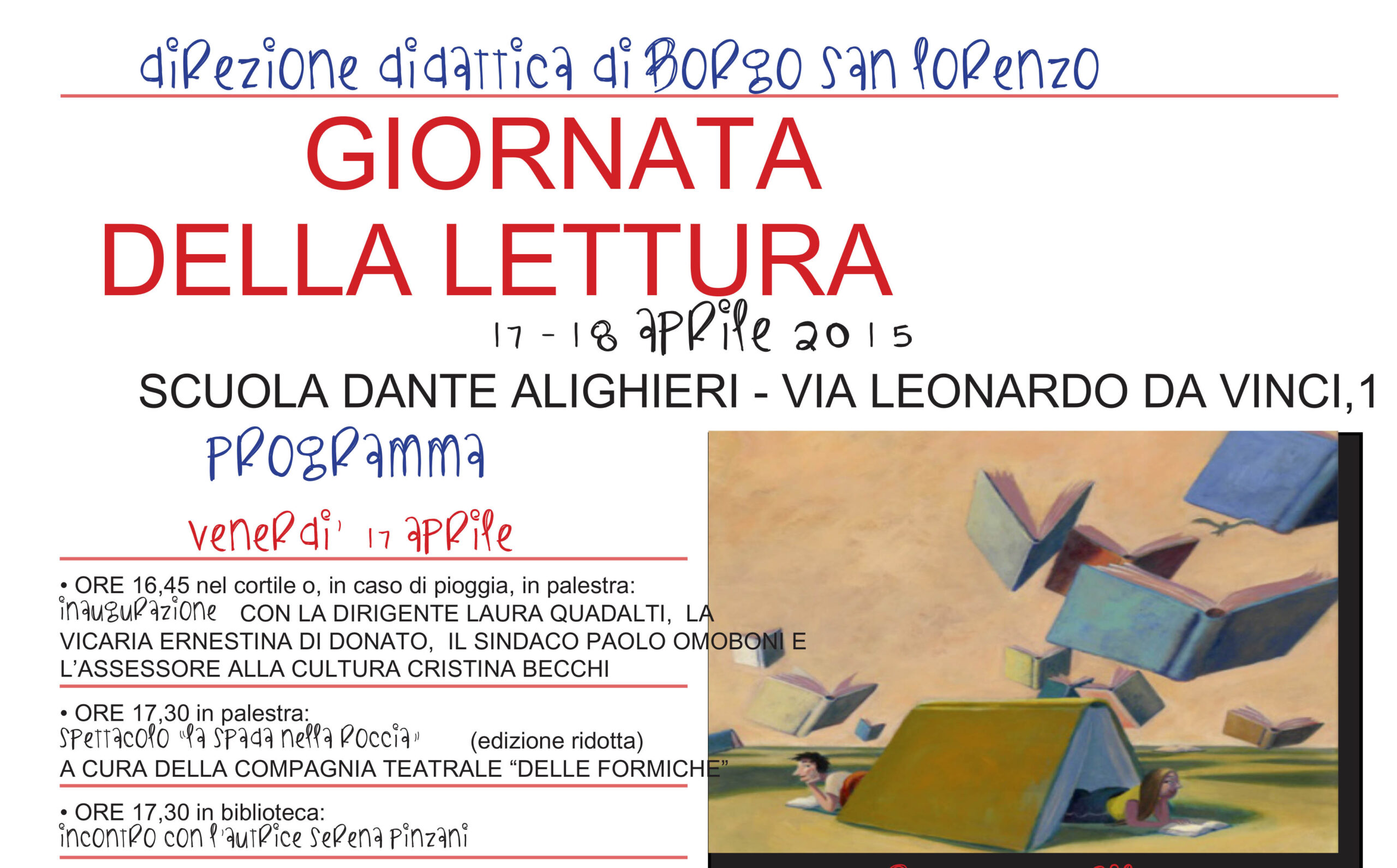 Giornata della Lettura. Due giorni di spettacoli, incontri e laboratori