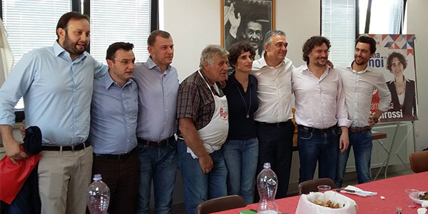 Rossi a tavola con Capirossi