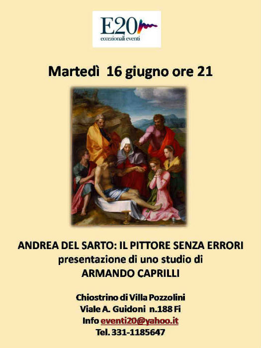 Martedì 16 conferenza su Andrea del Sarto